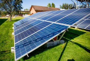 Solar panel. Eco innovation alternative energy source