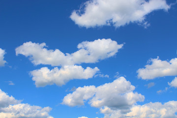 Obraz na płótnie Canvas Beautiful cumulus clouds. Background. Landscape.