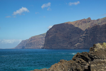 Fototapeta na wymiar Los Gigantos cliffs on Tenerife island, Spain