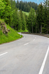 Empty road in mountains