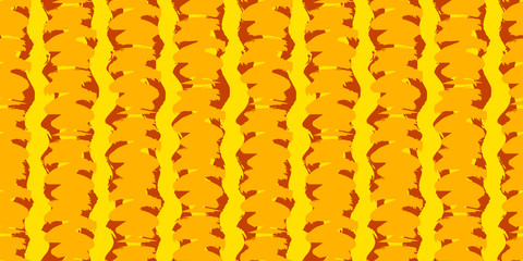 Seamless original pattern. Vector abstract hand drawing of acrylic paints and brushes. Geometric texture