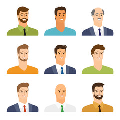Fototapeta premium Business people avatars