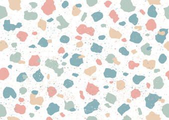 Colorful pattern with terrazzo texture