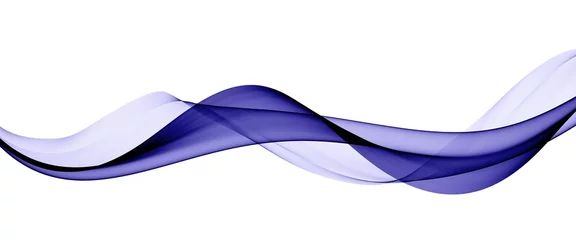 Deurstickers Abstracte golf Kleur lichtblauw abstract golvenontwerp