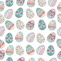 Seamless pattern, background. Easter illustration. Happy Easter
