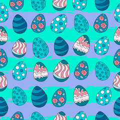 Seamless pattern, background. Easter illustration. Happy Easter