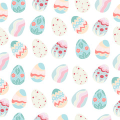 Seamless pattern, background. Easter illustration. Happy Easter