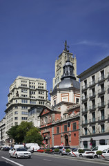 Obraz premium Church of las Calatravas in Madrid. Spain