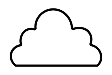 Isolated cloud design vector illustration