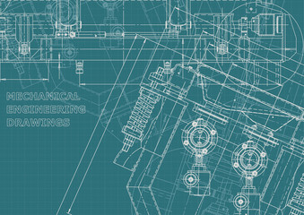 Corporate Identity, plan, sketch. Technical illustrations, backgrounds