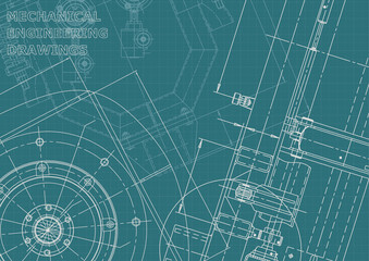 Corporate Identity, plan, sketch. Technical illustrations, backgrounds