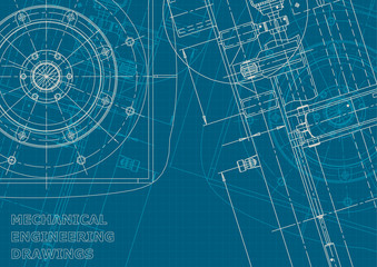 Blueprint, Sketch. Vector engineering illustration