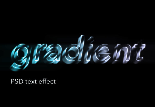Abstract Gradient Text Effect