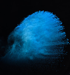 Colorful powder blue
