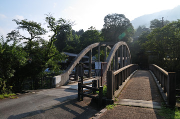 Fototapeta na wymiar 妻籠宿　橋