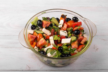 Fresh vegetables greek salad