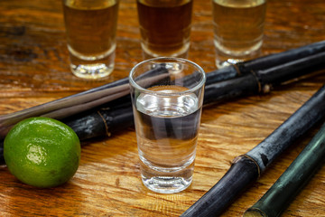 cachaça, Brazilian drink traditional sugar cane.