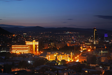 Panoramic view of Tbilisi. Georgia