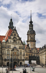 Fototapeta na wymiar Residenzschloss (Royal Palace) in Dresden. Germany