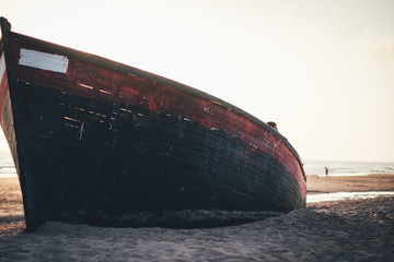 ship in the sea