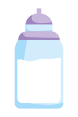 Isolated milk bottle vector design