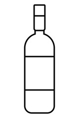 Isolated wine bottle design vector illustration