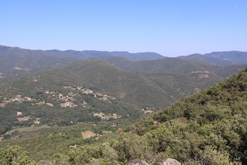 Obraz premium Paysage de montagne dans les Cévennes