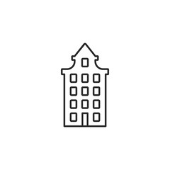 Building vector icon. Building vector illustration