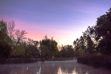 Delta River in Tigre City at Morning in Buenos Aires, Argentina