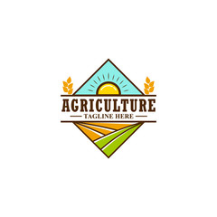 agriculture logo design inspiration. Template