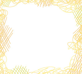 Colored tangled pattern. Abstract chaotic texture. Hand drawn background with lines and waves. Art creation