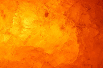 岩塩ランプのクローズアップ