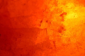 岩塩ランプのクローズアップ