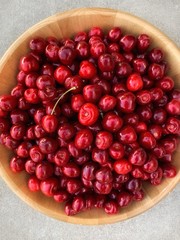 pomegranate on a plate