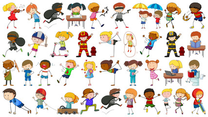Collection of simple kids