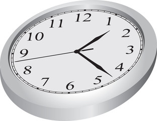 Clock face with arrows