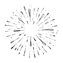 Obraz premium This image is Sparkling hand drawn. starburst hand drawn.Vector EPS 10.