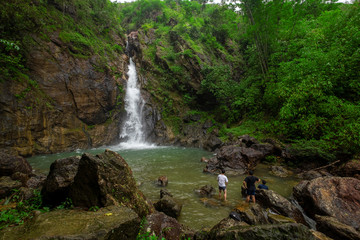 2019-07-30 Jokkradin Waterfall and Tourist, Thong Pha Phum National Park, Karnchanaburi Province, Thailand