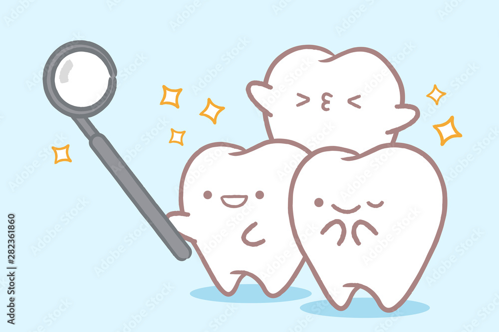 Canvas Prints tooth with dental care concept