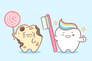 tooth with health cocnept