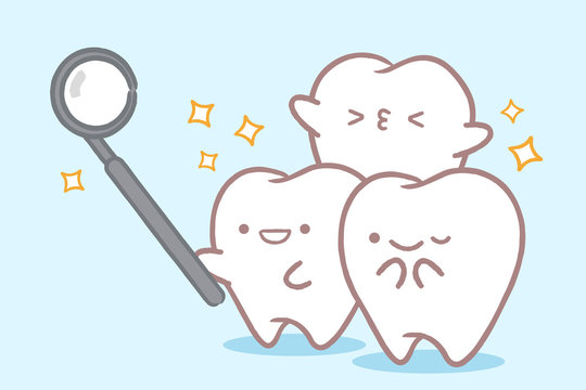 tooth with dental care concept