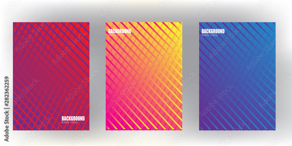 Poster l covers design with colorful halftone gradients.background template design