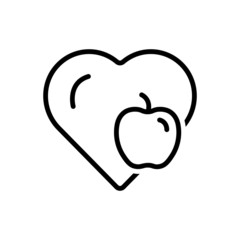 Black line icon for maintain 