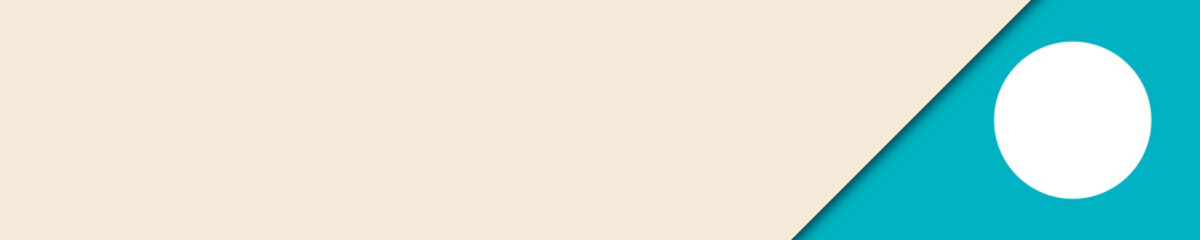 elegant banner beige and turquoise colors for website