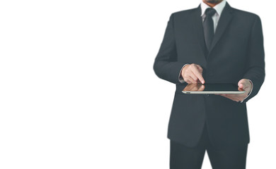 Businessman using digital tablet in hand