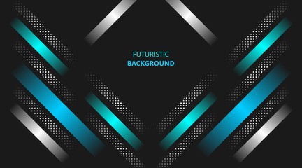 Obraz premium Futuristic Background glowing blue white modern techno corporate business design