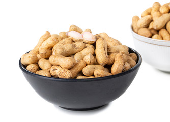 Pile Of Peanuts on White Background