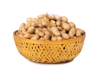 Pile Of Peanuts on White Background