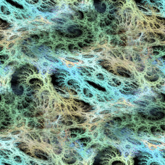 Abstract fractal spiral seamless pattern. Digital futuristic background.