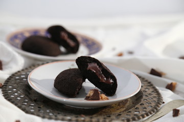 steamed buns filled with chocolate